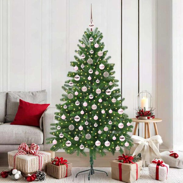 vidaXL Christmas Tree with 300 LEDs with Stand Green 180 cm PE