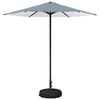 vidaXL Garden Parasol with Base 230 x 230 cm Polyester Rectangular