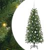 vidaXL Artificial Christmas Tree with 150 LEDs Green 150 cm PE and PVC