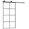 vidaXL Sliding Door with Hardware Set 102,5x205 cm ESG Glass&Aluminium