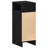 vidaXL Bedside Cabinets 2 pcs with Drawer Black 25x31x66 cm