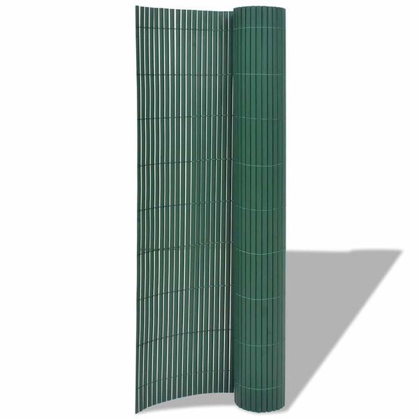 vidaXL Garden Fence Green 150 x 500 cm PVC