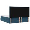 vidaXL Ottoman Bed with Mattresses Dark Blue 180x200cm Velvet