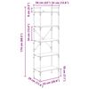 vidaXL Bookcase Old Wood 56 x 32 x 174 cm Engineered Wood