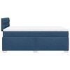 vidaXL Box Spring Bed with Mattress Blue 120x200 cm Fabric