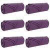 vidaXL Throw Blankets 6 pcs Purple 200 x 150 cm 2.61 kg Fleece