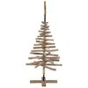 vidaXL Christmas Tree with Stand Brown 120 cm Solid teak wood