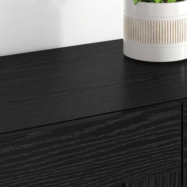 vidaXL Wall-mounted Cabinet 2 pcs Black Oak 69.5 x 34 x 90 cm