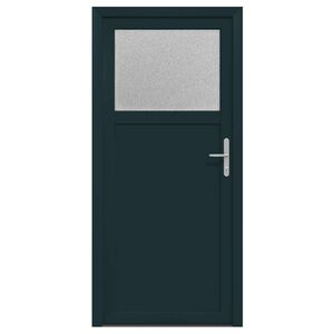 vidaXL Side Entrance Door 88 x 198 cm PVC Anthracite