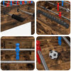vidaXL Foosball Table Smoked Oak 125 x 60.5 x 80 cm Engineered Wood
