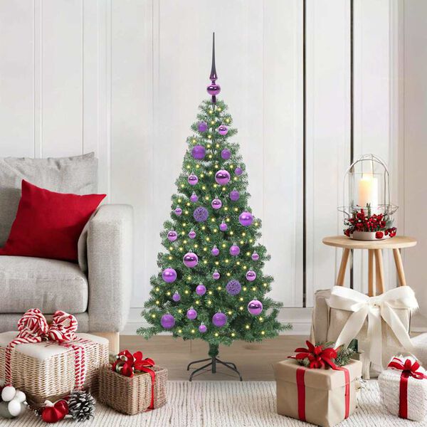 vidaXL Christmas Tree with 150 LEDs with Stand Green 120 cm PVC