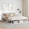 vidaXL Bed Frame without Mattress White 160x200 cm Metal