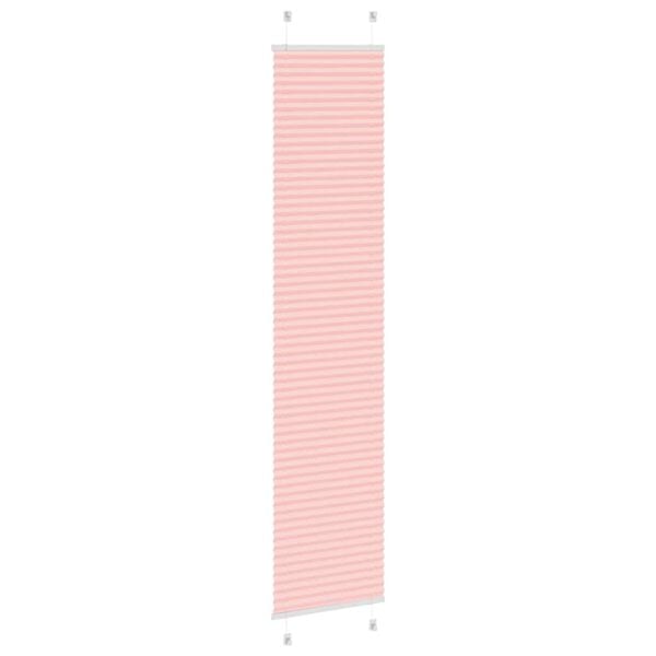 vidaXL Pleated Blind Pink 50x200 cm Fabric Width 49.4 cm Polyester
