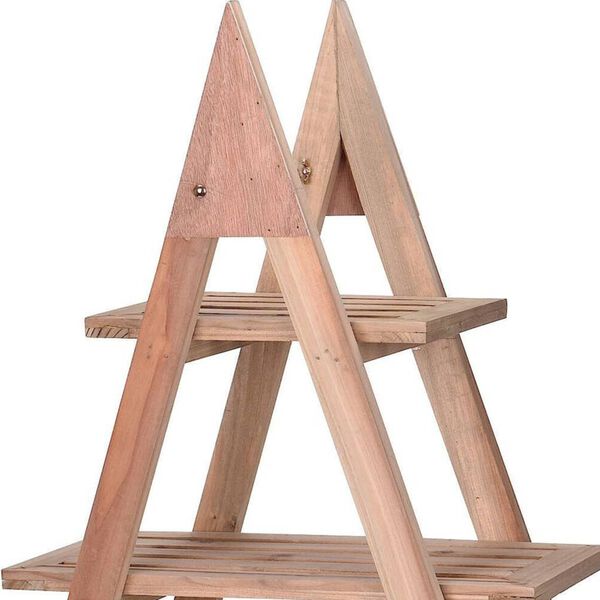 H&S Collection Plant Rack with 3 Levels 48x32x79 cm Wood