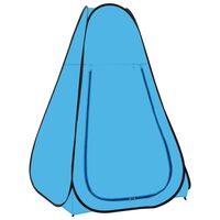 vidaXL Pop Up Shower Tent Blue