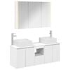 vidaXL Bathroom Cabinet Set 4 pcs White Engineered Wood