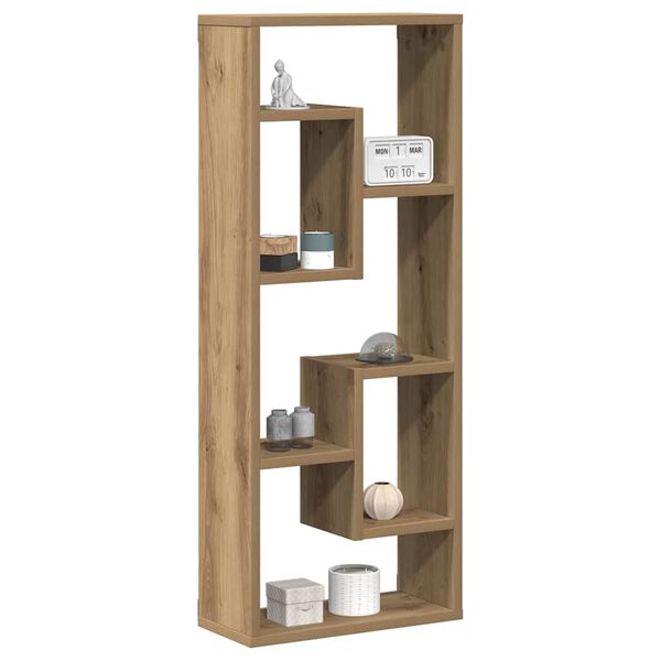 vidaXL Wall Shelf Artisan Oak 36x16x90 cm Engineered Wood