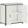 vidaXL Kitchen Storage with Shelf White 90 x 50 x 92 cm Steel