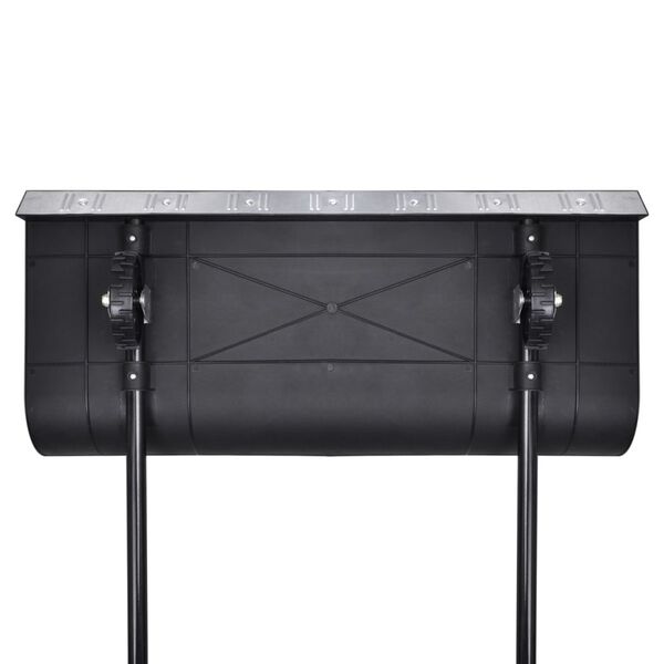 Wheeled Snow Shovel Detachable Telescopic with Aluminium Strip