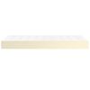 vidaXL Pocket Spring Bed Mattress Medium Cream 90x190x20 cm Faux Leather