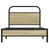 vidaXL Bed Frame without Mattress 107x203 cm Sonoma Oak Engineered Wood
