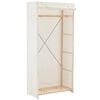 vidaXL Wardrobe White 79x40x170 cm Fabric