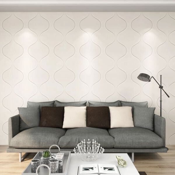 vidaXL 12 pcs Wall Panels 3D 0.5x0.5 m 3 m&sup2;