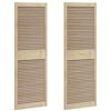 vidaXL Cabinet Door 2 pcs Natural 170 x 2.1 x 59.5 cm Solid Pine Wood