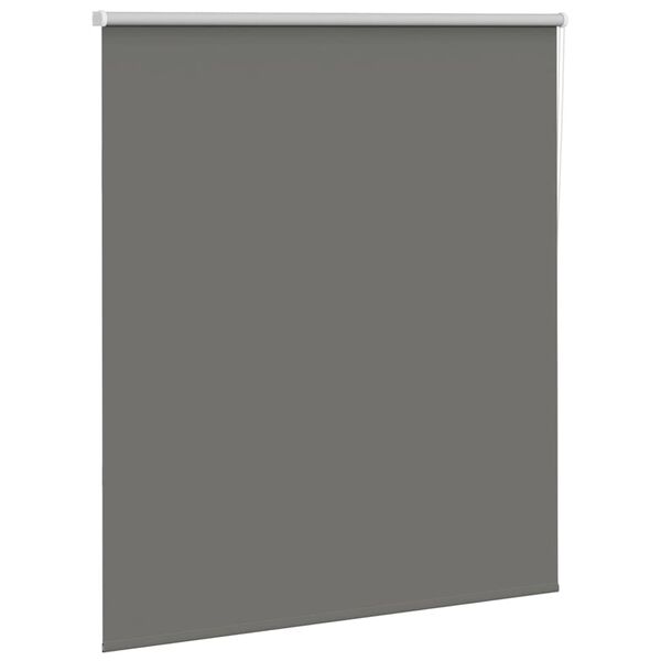 vidaXL Roller Blind Blackout Grey 130x130 cm Fabric Width 126.6 cm Polyester