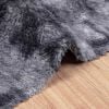 vidaXL Shaggy Rug High Pile NAVARRA Dark Grey 120x120 cm Polyester