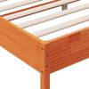 vidaXL Bed Frame without Mattress Wax Brown 180x200 cm Super King Solid Wood Pine