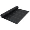 vidaXL Weed Membrane | Black with green stripes | 100% Polypropylene | 2x5 m