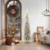 vidaXL Artificial Christmas Tree with 300 LEDs with Stand Green 180 cm