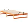 vidaXL Bed Frame Brown 100 x 210 cm Solid Pine Wood