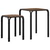 vidaXL Side Table Smoked Oak 41 x 40 x 50 cm Engineered Wood