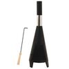 vidaXL Garden Stove with Poker 38x38x122 cm Steel