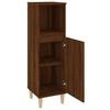 vidaXL Bathroom Cabinet Brown Oak 30x30x100 cm Engineered Wood