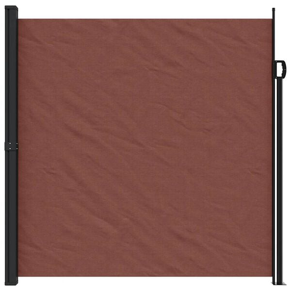vidaXL Retractable Side Awning Brown 200x300 cm