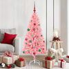 vidaXL Christmas Tree with 150 LEDs with Stand Pink 150 cm PVC