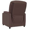 vidaXL Recliner Chair Brown Faux Leather
