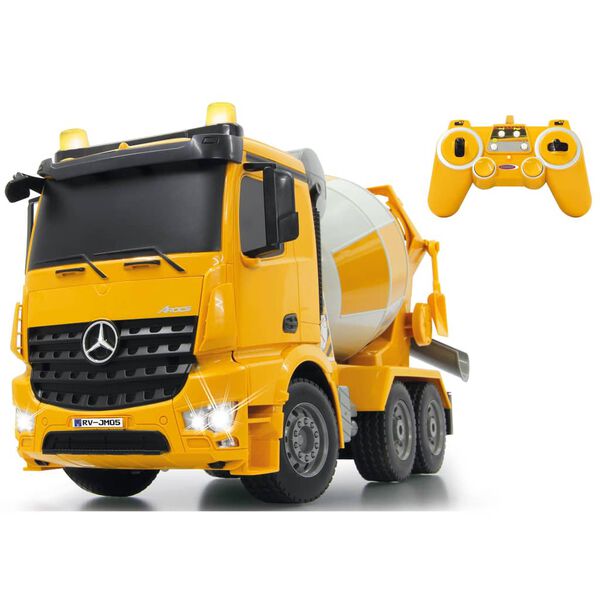 JAMARA RC Concrete Mixer Mercedes-Benz Arocs 1:20 Yellow