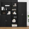 vidaXL Cabinet Black Oak 50 x 41 x 185 cm Engineered Wood