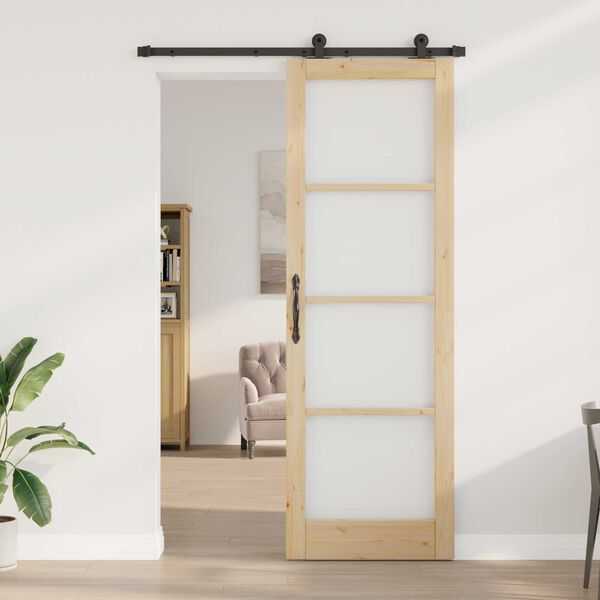vidaXL Sliding Door ORKDAL Natural 78 x 232 cm