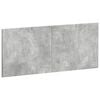 vidaXL Wall-Mounted Headboard HOORN Concrete Grey Engineered Wood