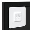 vidaXL Wall Mirrors 2 pcs Black 100x60 cm Metal