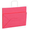 vidaXL Paper Bags 250 pcs with Handles Pink 32x17x25 cm