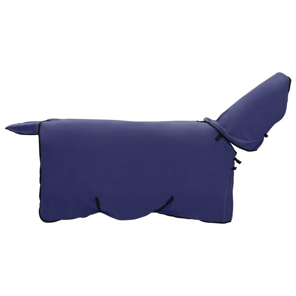 vidaXL Horse Blanket Navy Blue Polyester
