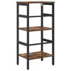 vidaXL Bookshelf Smoked Oak 40 x 29.5 x 81 cm Engineered Wood