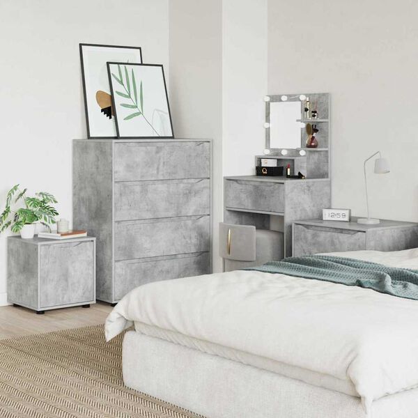 vidaXL Bathroom Cabinet Concrete Grey 40.5 x 40 x 44 cm