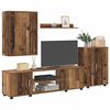 vidaXL TV Cabinet Set Wall-mounted 4 pcs Old Wood Engineered wood